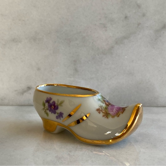 Limoges France Mini Clog Shoe Porcelain - Picture 8 of 14